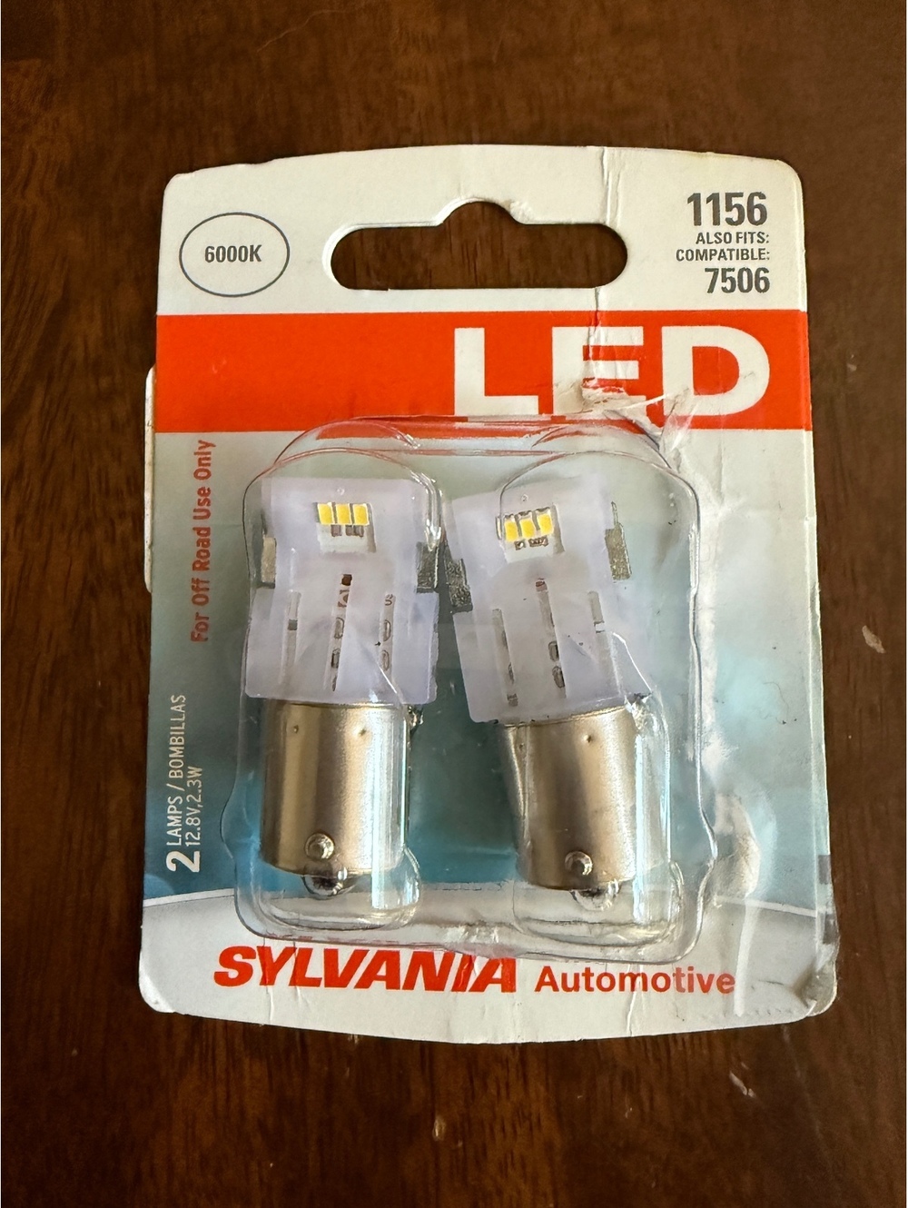 sylvania automotive led bulbs 1156 compatible 7506 2 pack